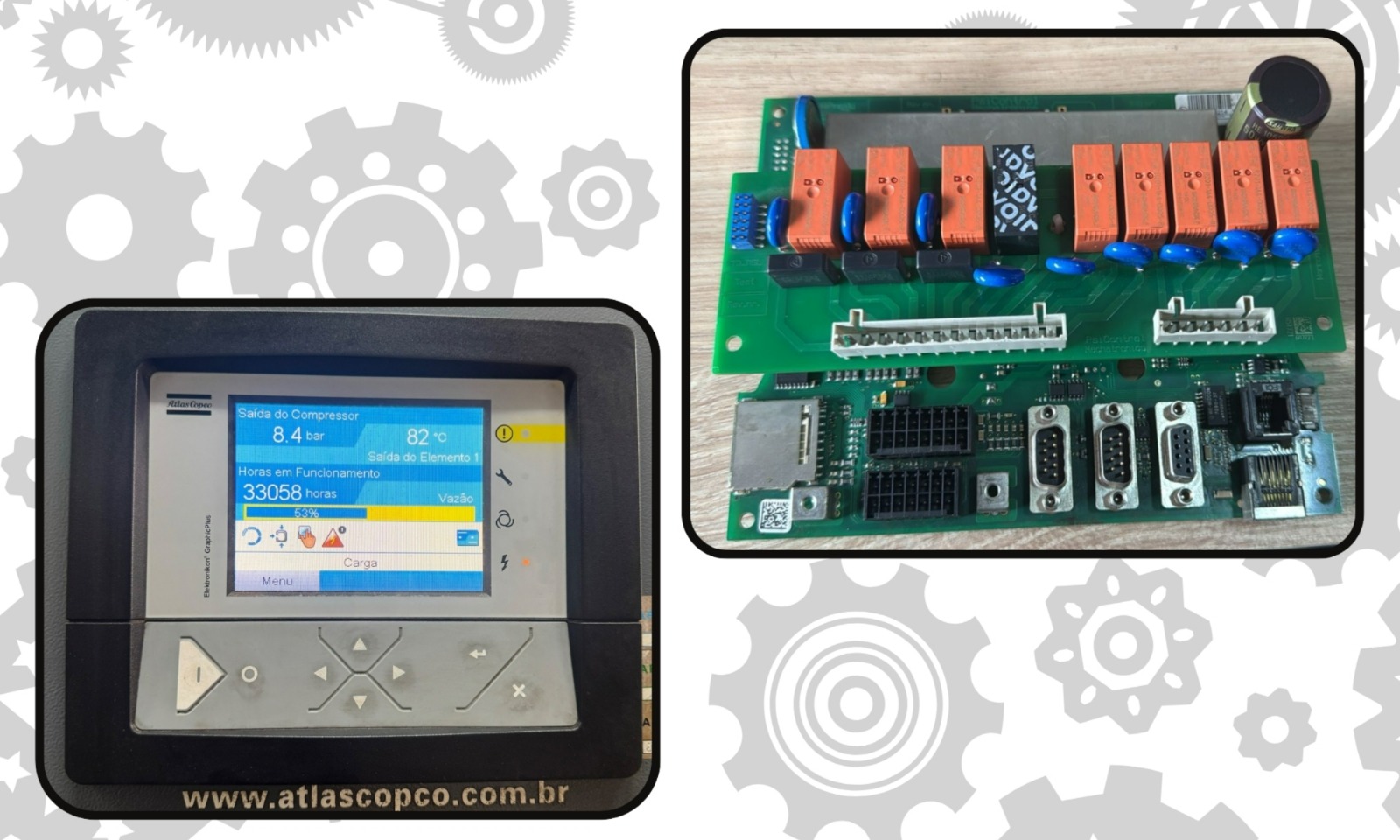 Equipe de manutenção especializada em compressores